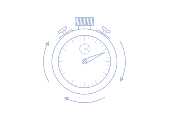 A stopwatch representing time challenges. 