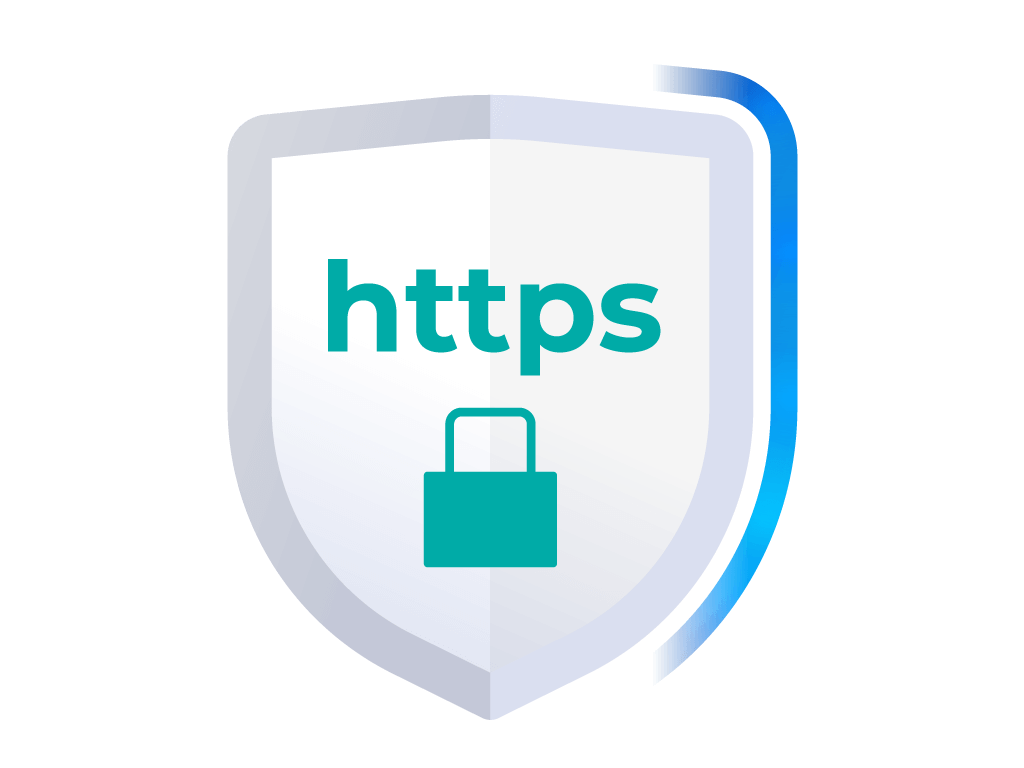 HTTPS padlock with code bouncing off of it. 