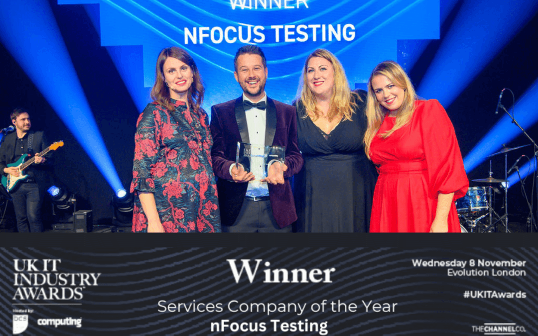 nFocus Testing Named Services Company of the Year at the UK IT Awards 2023
